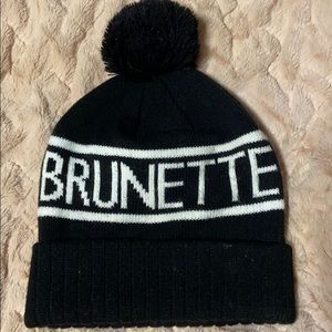 Brunette Label toque hat